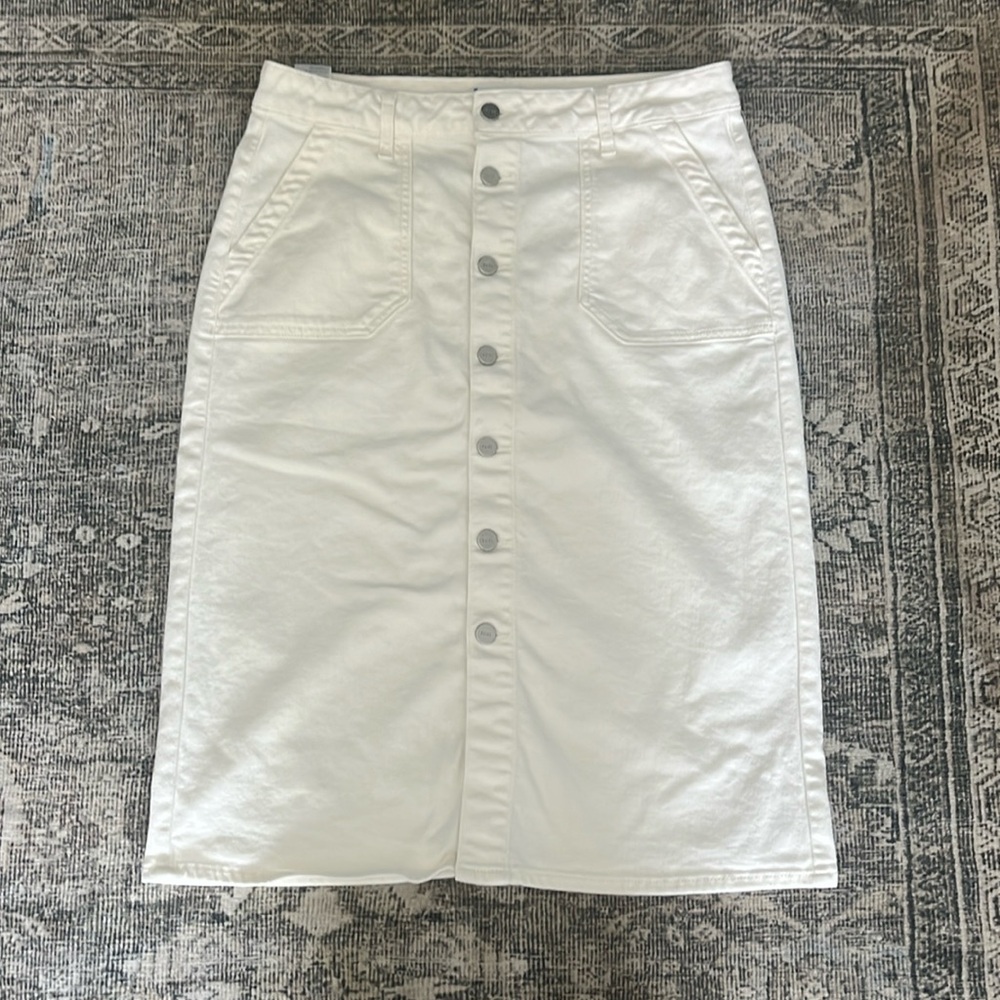 Paige Meadow Midi Skirt Utility Pockets - Picture 3 of 8
